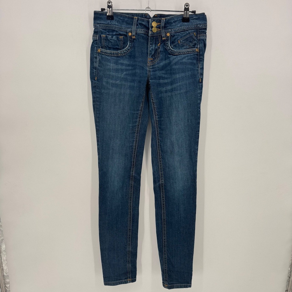 Vigoss Fit Skinny Jeans Women 26 Blue Wash Denim Pants‎